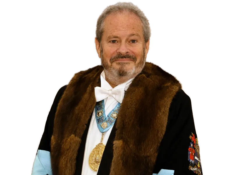 Daniel Szor, Master of The Worshipful Company of Distillers 2025–2026, wearing the Master’s robes